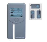 Medidor de tintado portátil para ventana, medidor de tinte automático giratorio para ventana, calibración automática, medición VL (luz visible), transmisión UV IR y rechazo de ventanas, película solar
