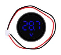Medidor de voltaje de batería - DC4-100V LED | Voltímetro digital de panel, probador universal de detector automotriz para coche, motocicleta, RV, pantalla de dos cables, resistente al agua, a