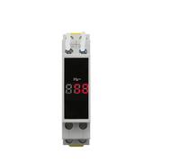 Medidor de voltaje y corriente de riel de 18 mm, CA 80-500 V, 220 V, 380 V, 100 A, voltímetro modular, amperímetro, indicador LED, comprobador de voltaje digital(BHZ-1R)