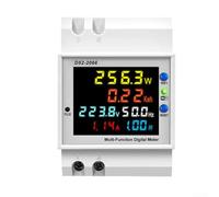 Medidor de WiFi para tuya 100A Din Rail, Contador Eléctrico con App para Smart Life, Monitor Consumo Real Tiempo Voltaje Corriente Potencia para Hogar Solar(Built-in type)