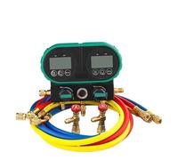 Medidor digital de adición flúor, manómetro refrigerante for aire acondicionado automotriz, válvula doble for líquido para fábrica(Standard)