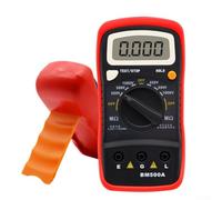 Medidor digital de aislamiento 1000 V megohmímetro con pantalla LCD para cables motores - Comprobador de resistencia de aislamiento portátil 250 V 500 V