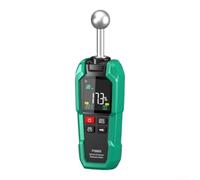 Medidor digital de humedad de madera, detector de humedad de alta precisión, inducción esférica de hasta 40 mm de profundidad, para muebles, paredes, cartón, herramienta compacta de prueba verde