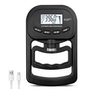 Medidor digital de mano de 396 lb/180 kg, dinamómetro electrónico, medidor de fuerza de agarre electrónico, pantalla LED Grip Strength Trainer con cable USB, medidor de fuerza de agarre inteligente