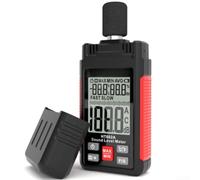 Medidor digital de nivel de sonido, 30-130dBA Detector de ruido Temperatura Humedad Medidor de humedad LCD retroiluminado (HT602A)