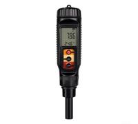 Medidor digital de pH con pantalla de temperatura para masa de tierra, carne y agua, probador de electrodos de placa plana de alta precisión, herramienta de laboratorio de jardín, cocina, negro, 210