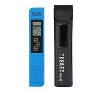 Medidor Digital De PH/TDS/EC, Bolígrafo Termómetro, Filtro PPM Pureza Agua, Hidropónico For Monitor Piscina Acuario DeteccióN RáPida Y Precisa(Ec meter blue)