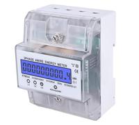 Medidor eléctrico digital - Medidor eléctrico trifásico de 4 cables, medidor de electricidad 3x230/400V 5(80) calibrado, medidor de energía para riel DIN, medidor eléctrico calibrado
