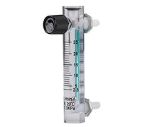 Medidor Flujo Gas 2.5-25LPM Acrílico, 1 Set | Válvula reguladora con púas de 8mm para oxígeno, para medición y control industrial de gases uso