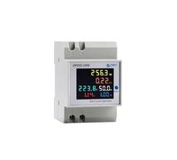 Medidor inteligente con pantalla 6 en 1, monitor de CA, 110V, 220V, Factor de potencia de corriente de voltaje, KWH activo, medidor de frecuencia de energía eléctrica, voltios y amperios