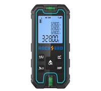 Medidor Láser 100M,RockSeed Medidor de Distancia Láser Portátil y Preciso,Herramienta de Medición Digital de Distancias con 2 Niveles de Burbuja,Medidor de Distancia Láser con Conversión m/in/ft/ft+in