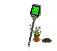 Medidor ph Tierra, Medidor digital multifuncional de pH y CE del suelo, detector de humedad y fertilidad del jardín, monitor de luz solar