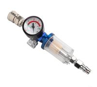 Medidor regulador con filtro de trampa de aceite en línea, herramienta neumática NPT de 1/4 pulgadas, pintura en aerosol con aerógrafo, separador de humedad (G)