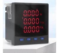 Medidor trifásico inteligente de 72 x 72 mm con precisión de 0.5S, pantalla LED, salida de pulso, parámetros programables y conectividad RTU