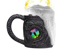 Medieval Beer Mug 450ml Double-Layer - - - Insulated Anti-Slip Handle Cup | | Drinking Tankard Coffee Cup for Juice Milk Tea Beverage | | | Home School Office Bar Medieval Beer Mug 450ml Double-Layer Mug