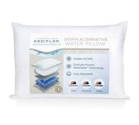 Mediflow Almohada de Agua Alternativa al plumón, Almohada Ajustable para aliviar el Dolor de Cuello, Almohada para Dormir de Lado, Espalda y estómago, el Inventor Original de la Almohada de Agua,