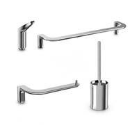 MEDIMEX Set Accesorios Baño 4 Piezas, Juego Completo de Baño | Renueva tu baño con un diseño uniforme y funcional que aporta orden, comodidad y un acabado moderno a tu espacio.