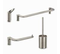 MEDIMEX Set Accesorios Baño 4 Piezas, Juego Completo de Baño | Renueva tu baño con un diseño uniforme y funcional que aporta orden, comodidad y un acabado moderno a tu espacio.