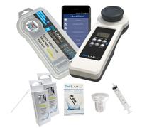 MediMuc Special Edition: 13 en 1 PoolLAB® versión 1.0 medidor de agua electrónico con 70 pastillas de prueba y paquete de recarga extra