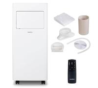 MEDION Aire Acondicionado Portátil E901 (9000 BTU, 3 en 1, Refrigeración, Deshumidificación, Ventilador, hasta 32 m², Kit de Ventana, Modo Nocturno, Mando a Distancia, MD 37731)