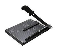 Meditool Guillotina de Papel A3 B4 A4,Cortador de Papel A4,32,5 x 25 x 3 cm,Seguridad Salvaguardar, Base de metal,negro(A4)