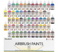 MEEDEN Airbrush Paint Set: 60 Colores x 30ml/1oz Air Brush Spray Paint Set Incluyendo Colores Fluorescentes y Metálicos