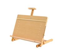 MEEDEN Caballete grande de madera de haya maciza con marco en forma de H ajustable para artistas, adolescentes y pintores, para lienzo de hasta 58,4 cm