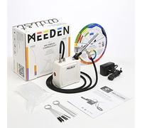 MEEDEN Compresor de aire para aerógrafo con manguera de aire de 1.8m: Compresor de aerógrafo inalámbrico con parada automática y cepillo de limpieza para modelo, tatuaje, grafiti, pintura, decoración