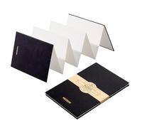 MEEDEN Cuaderno de bocetos portátil de papel de acuarela, cuaderno de bocetos de acordeón de 140 libras/300 g/m², sin ácidos, 100 % algodón, para técnicas húmedas/secas y viajes, prensa en frío