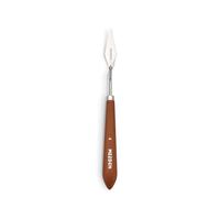 MEEDEN Espátula para artista: cuchillo de paleta de acero inoxidable flexible de 8.85 pulgadas con mango de madera para lienzo, manualidades, #4