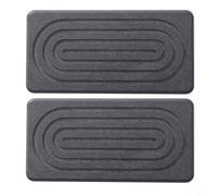 MeevrgR 2 posavasos de diatomita de secado de piedra para encimera de cocina, bandeja de jabón absorbente de agua de secado rápido con almohadillas de silicona, 8.3 x 4 pulgadas (21.6 x 10.6 cm, gris