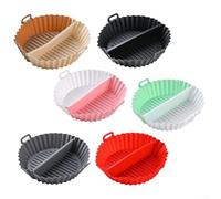 MeevrgR Bandeja de horno de silicona resistente para galletas, magdalenas, freidora de aire, fácil de limpiar, 20 cm (E)