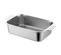 MeevrgR Bandeja de Lasaña para acero Inoxidable 18/8 para profesional 46cm - Sartén Horno Profunda 3 Pulgadas para Pastas y Asados con Tapa Ajustable(41d)