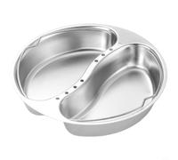 MeevrgR Bandeja de vapor de acero inoxidable 304 para olla arrocera, para versátil estante multicompartimento con agujeros de vapor, utensilios de cocina de distribución rápida del calor, plateado (A)