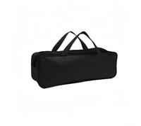 MeevrgR Bolsa de almacenamiento para accesorios de parrilla Oxford 600D para herramientas de barbacoa, funda de cojín de asiento de patio resistente a la intemperie, 43 x 12 x 13 cm, negro / naranja