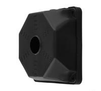MeevrgR Caja de conexiones de montaje de cámara domo, resistente a la intemperie, ocultación de cable de plástico, base cuadrada de 130 mm para instalación de cámara de seguridad (negro)