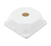 MeevrgR Caja de montaje de cámara domo de plástico - Caja de conexiones de seguridad interior con ocultación y protección de cables (blanco)