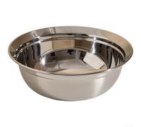 MeevrgR Juego de cuencos de acero inoxidable 316 de alta calidad para preparar ensaladas de masa, alimentos con borde sin goteo (26 cm)