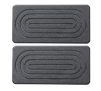 MeevrgR Paquete de 2 posavasos de tierra de diatomeas, tapetes de secado rápido para encimera de cocina y baño, bandejas absorbentes para bebidas con almohadillas antideslizantes, 8.3 x 4 pulgadas