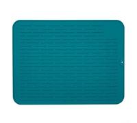 MeevrgR Tapete de silicona para secar platos, antideslizante, grande, escurridor de encimera de cocina, resistente al calor, salvamanteles fácil de limpiar, enrollable, almacenamiento, gris, 40 x 30