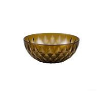 MeevrgR Tazón grande de 22 cm para mezclar, ensalada, para sopa, pasta, frutas, resistente a los golpes para reuniones familiares (marrón, 22 cm)
