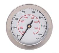 MeevrgR Termómetro de parrilla de barbacoa de acero inoxidable para asar al horno, medidor de temperatura de doble escala 50-400 °C 100-700 F, herramienta de cocción resistente al calor para carne