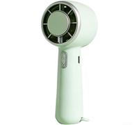 MeevrgR Ventilador portátil de mano recargable por USB con tecnología de refrigeración por hielo, diseño silencioso sin hojas de 3 velocidades para viajes, oficina, hogar, blanco, rosa, azul, verde