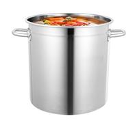 MEHOOSPVN Cubo de acero inoxidable de 35 L con tapa, cubo de cocina de acero inoxidable con asa, cubo de almacenamiento para alimentos, para transportar o almacenar cubos de jardín, cubo industrial,