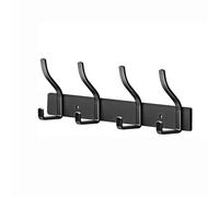 MEIJO Perchero Pared Colgador Ropa Pared con 4 Ganchos de Perchero Perchas de Acero Inoxidable Montaje en Pared para Dormitorio Baño y Cocina