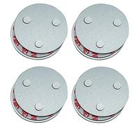 meioro Detector De Humo Magnético Herramienta De Instalación, Rápido Y Fácil De Fijación Kit Montado En El Techo para Alarma De Humo, Sin Necesidad De Taladro No Hay Peligro Instalación (4pcs)
