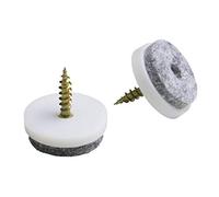 Meister 644226 - Patine para desplazar muebles (20 mm), blanco