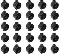 Meister - Caja de conexiones eléctricas para empotrar, color negro, 25 unidades, para la instalación de interruptores y enchufes. Caja de empotrar con túnel para conexiones, caja de derivación, 7460010