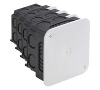 Meister Caja de derivación empotrada - 150 x 150 x 65 mm - 2 Unidades - 14 pasacables - con Tapa - para Interiores Secos - Caja de distribución para Interior 7461140 (Paquete de 4)