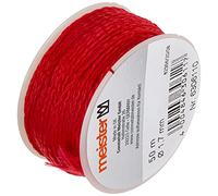 Meister cuerda 50 m x diámetro 1,7 mm, Rojo, PE, 6306110